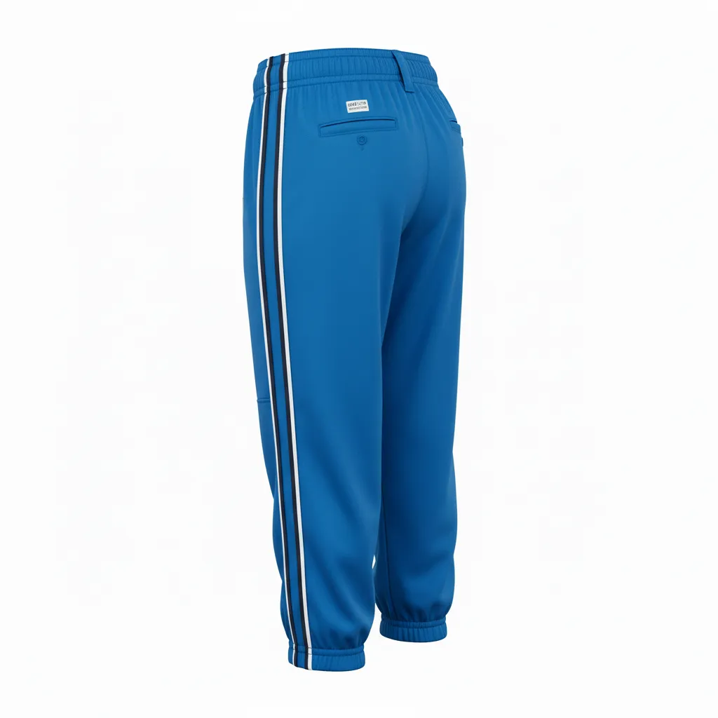 Custom Softball Standard Softball Knicker - Custom Design - Columbianavywhite - Back View - HAMCO Sports Inc.