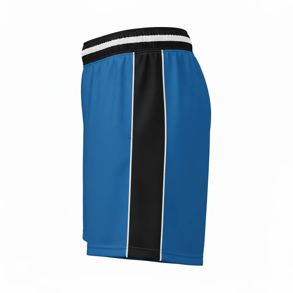 Custom Softball Training Shorts - Custom Design - Columbiablackwhite - Side View - HAMCO Sports Inc.