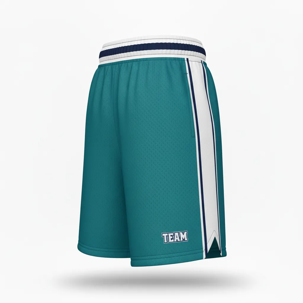 Custom Softball Training Shorts - Custom Design - Columbiawhitenavy - Front View - HAMCO Sports Inc.