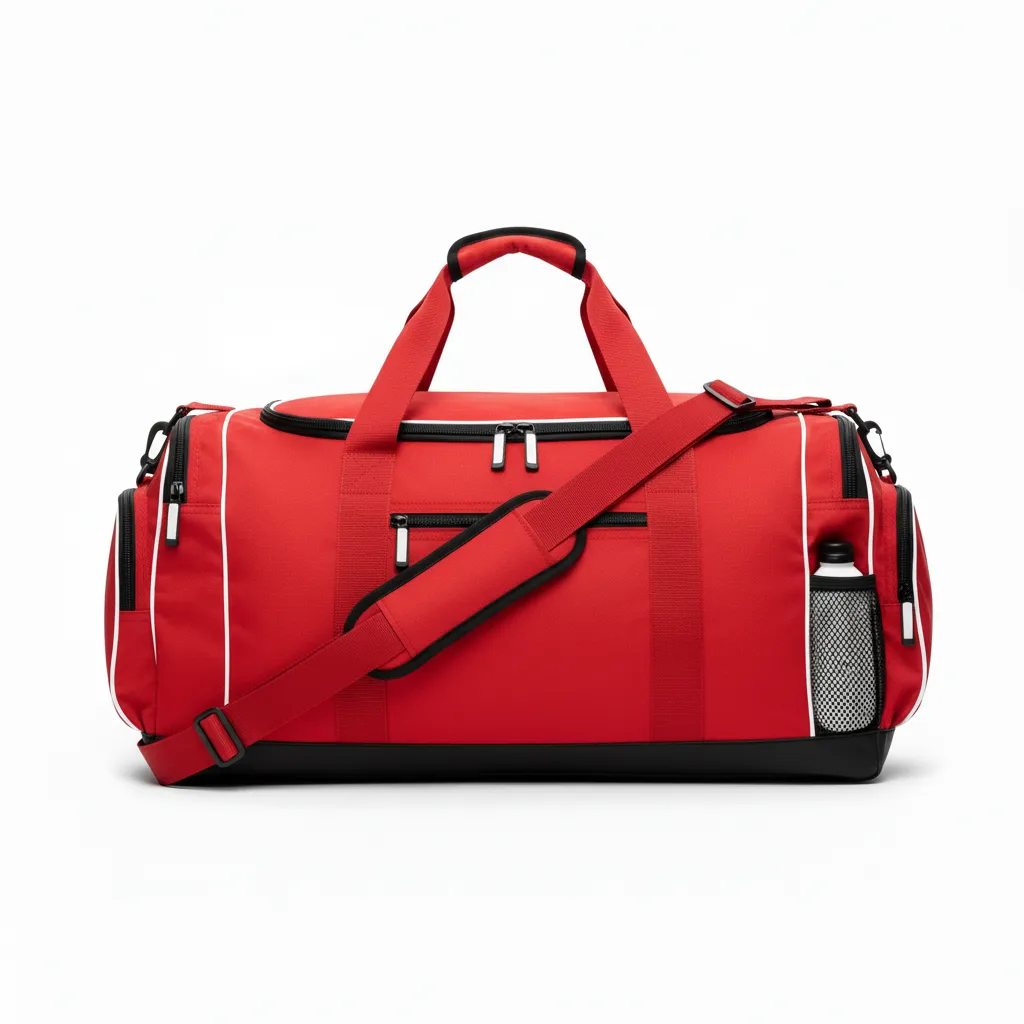 Custom Softball Wheeled Bag - Custom Design - Cardinalblackwhite - Back View - HAMCO Sports Inc.