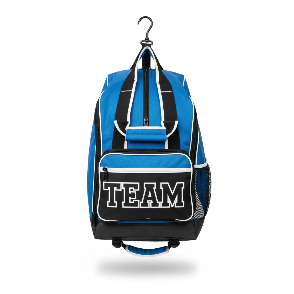 Custom Softball Wheeled Bag - Custom Design - Columbiablackwhite - Front View - HAMCO Sports Inc.