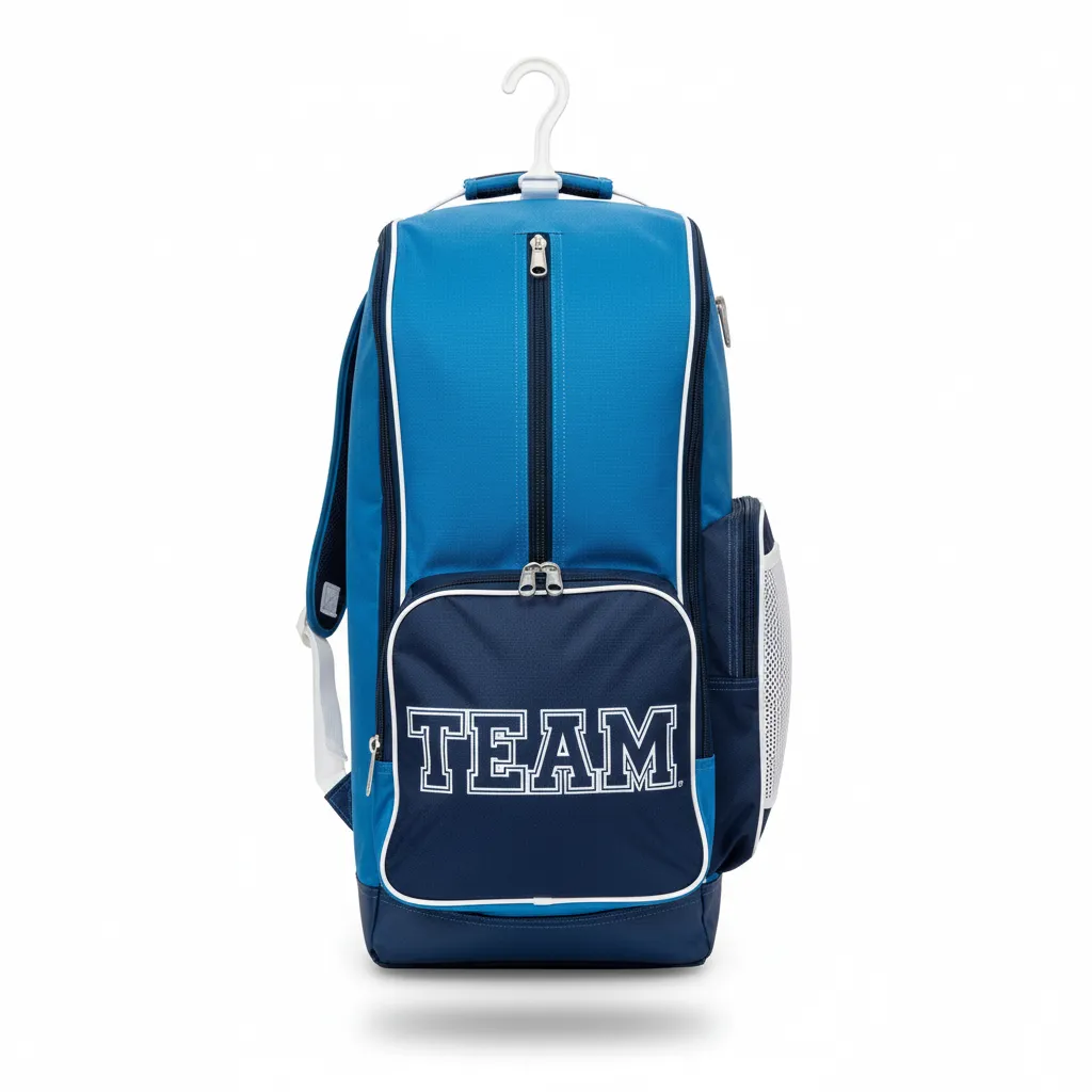 Custom Softball Wheeled Bag - Custom Design - Columbianavywhite - Front View - HAMCO Sports Inc.