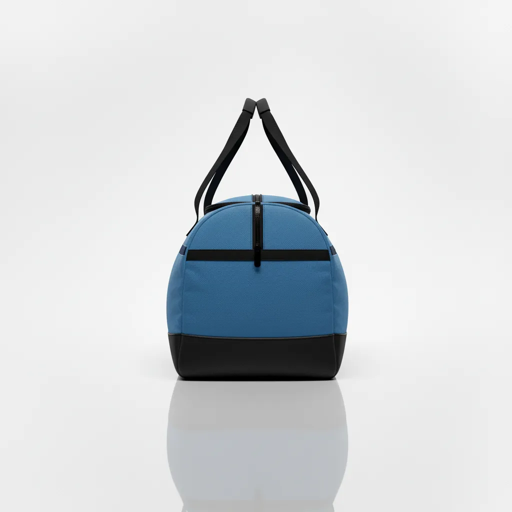 Custom Wrestling Gearbag - Blue, Navy - Gear Bag Columbia Front Panel - Back View - HAMCO Sports Inc.