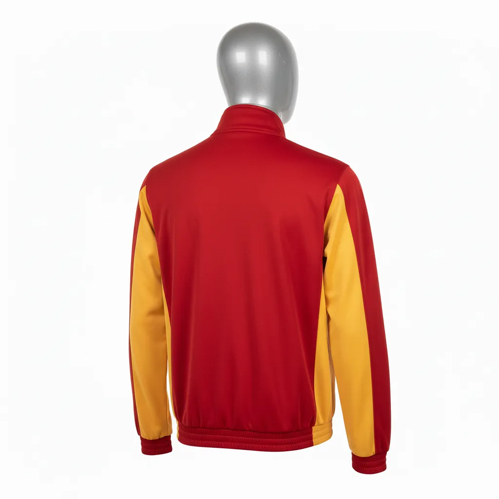 Custom Wrestling Lightweight Track Jacket - Gold - Track Jacket Cardinal Vegas Side Panel - Back View - HAMCO Sports Inc.