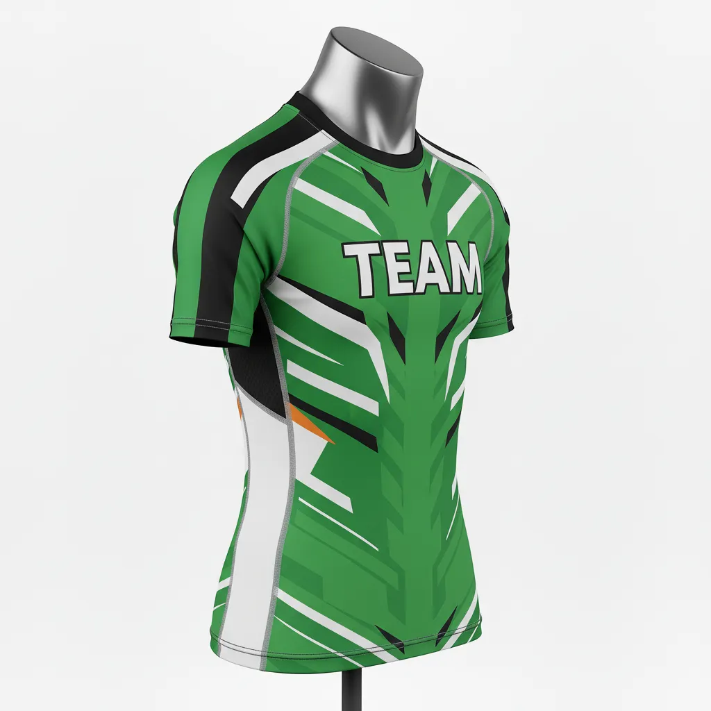 Custom Wrestling Short Sleeve Compression Shirt - White - Short Sleeve Compression Shirt Charcoal Shoulder Stripe - Front View - HAMCO Sports Inc.