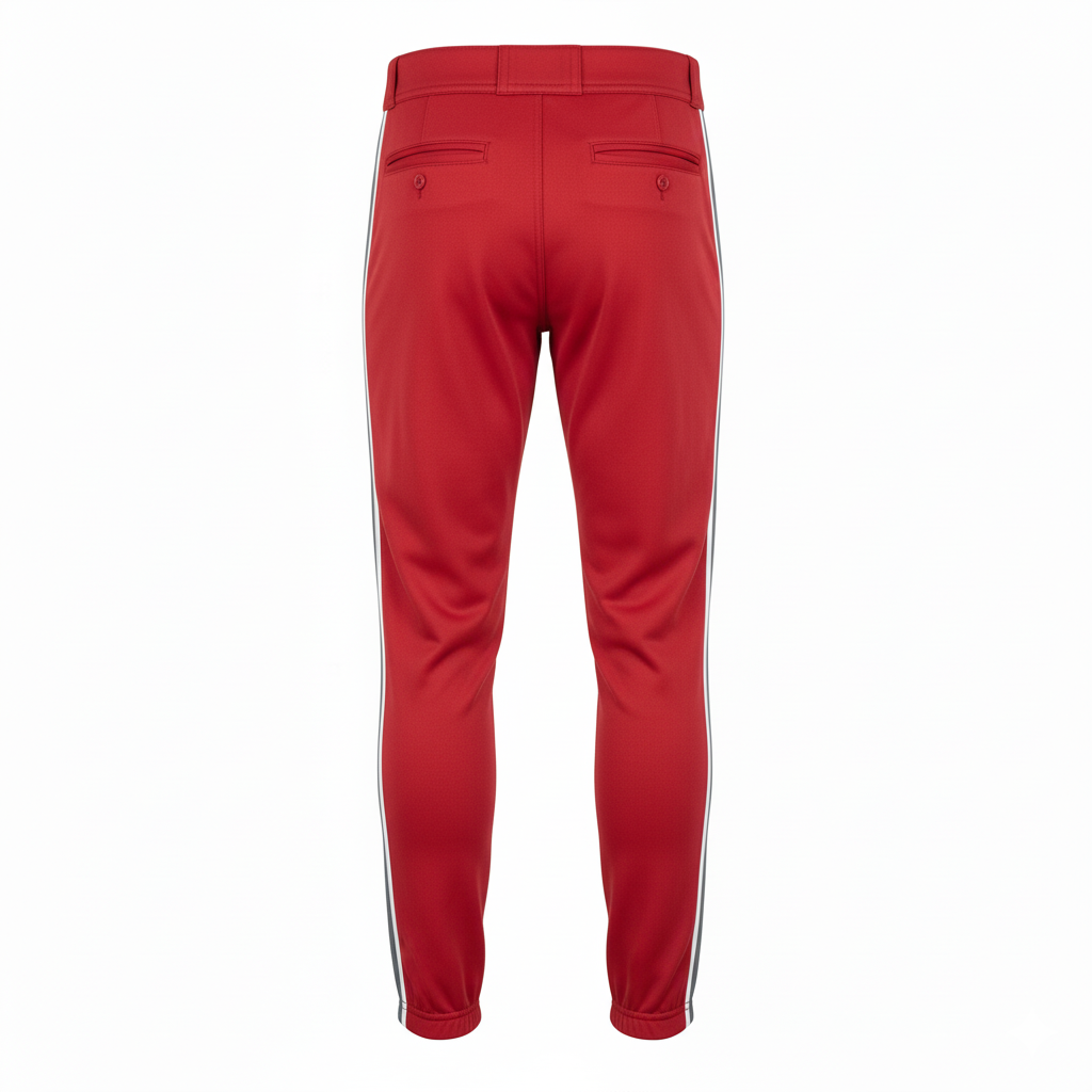 Custom Ankle Length Baseball Pants - Back View - HAMCO Sports Inc.