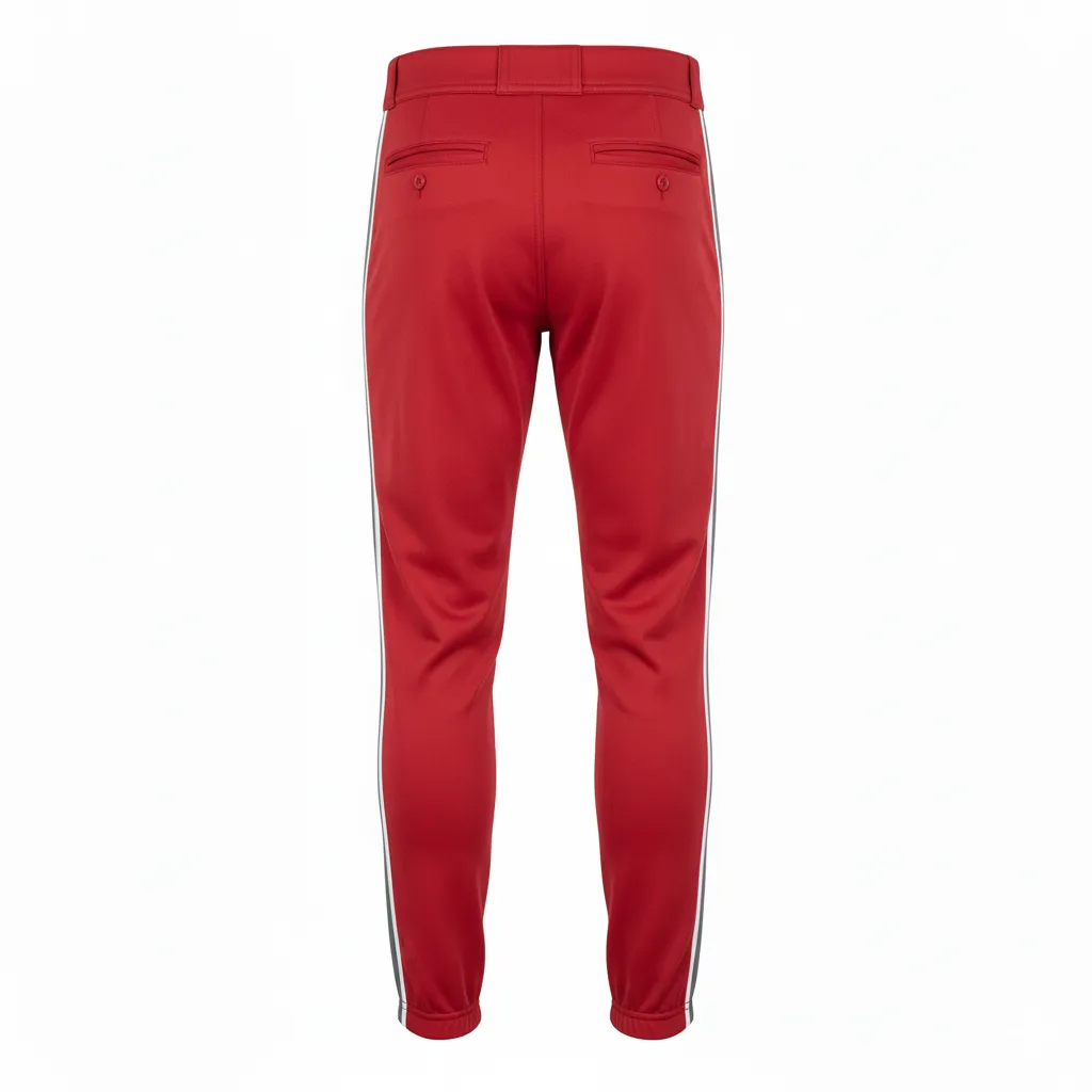 Custom Ankle Length Baseball Pants - Back View - HAMCO