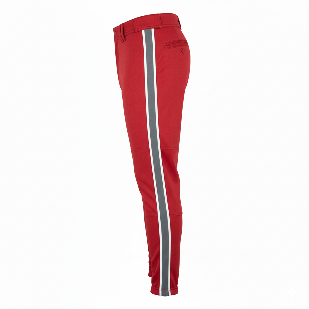 Custom Ankle Length Baseball Pants - Side View - HAMCO Sports Inc.
