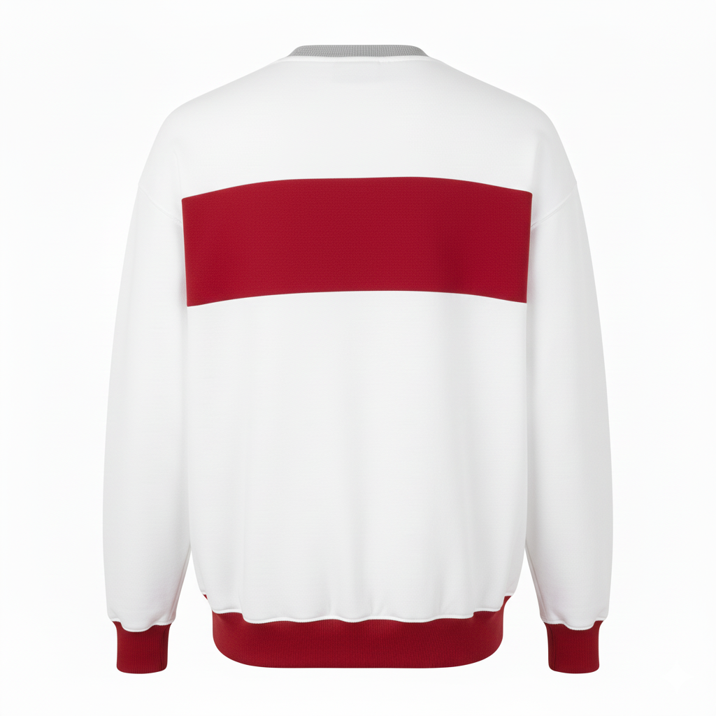 Custom Baseball Crewneck Sweatshirt - Back View - HAMCO Sports Inc.