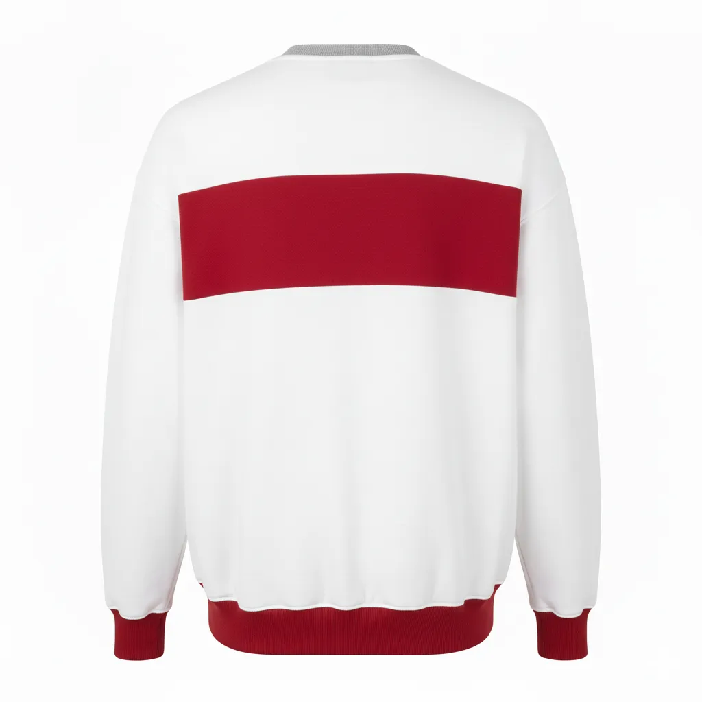 Custom Baseball Crewneck Sweatshirt - Back View - HAMCO