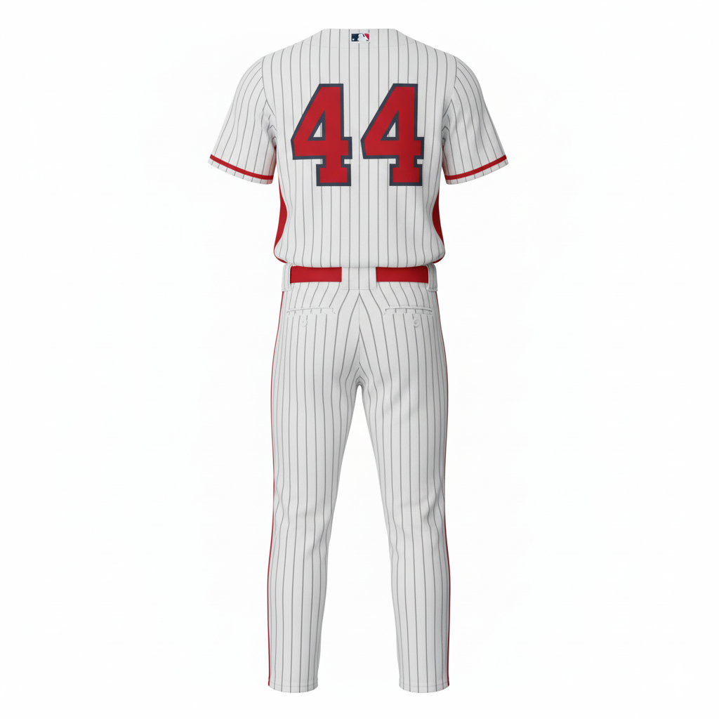 Custom Baseball Uniform Set - Back View - HAMCO Sports Inc.