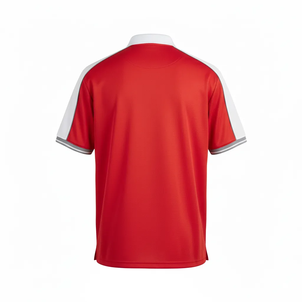 Custom Baseball Performance Polo - Back View - HAMCO