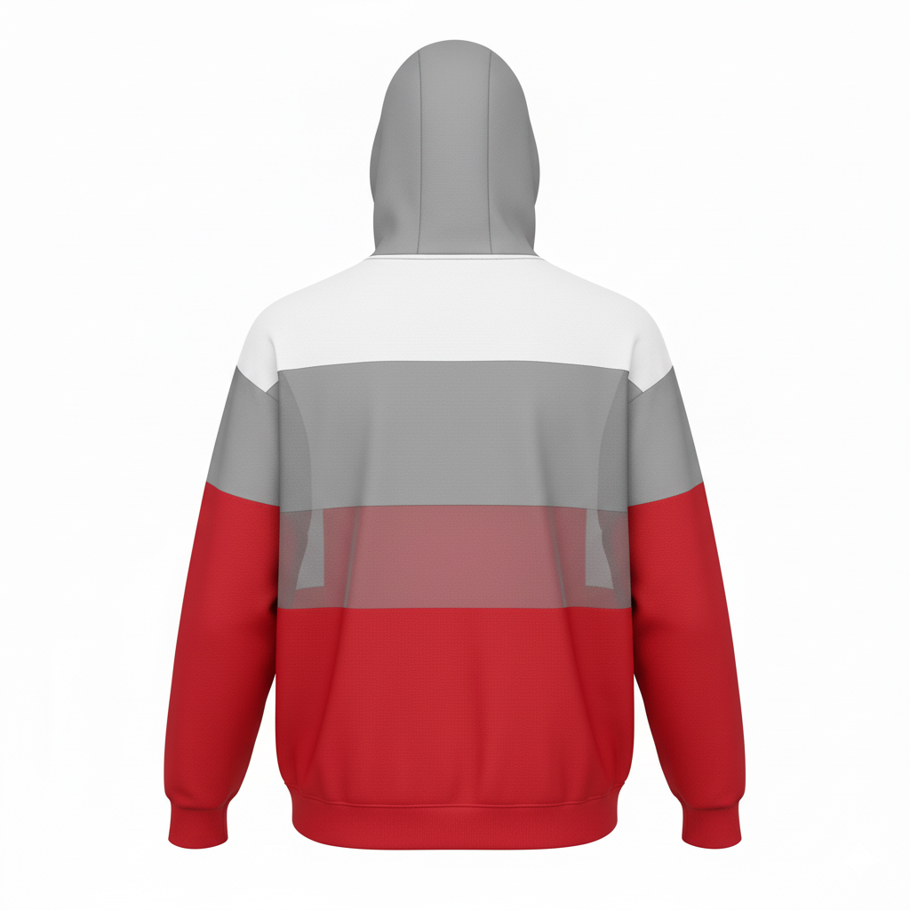 Custom Pullover Baseball Hoodie - Back View - HAMCO Sports Inc.