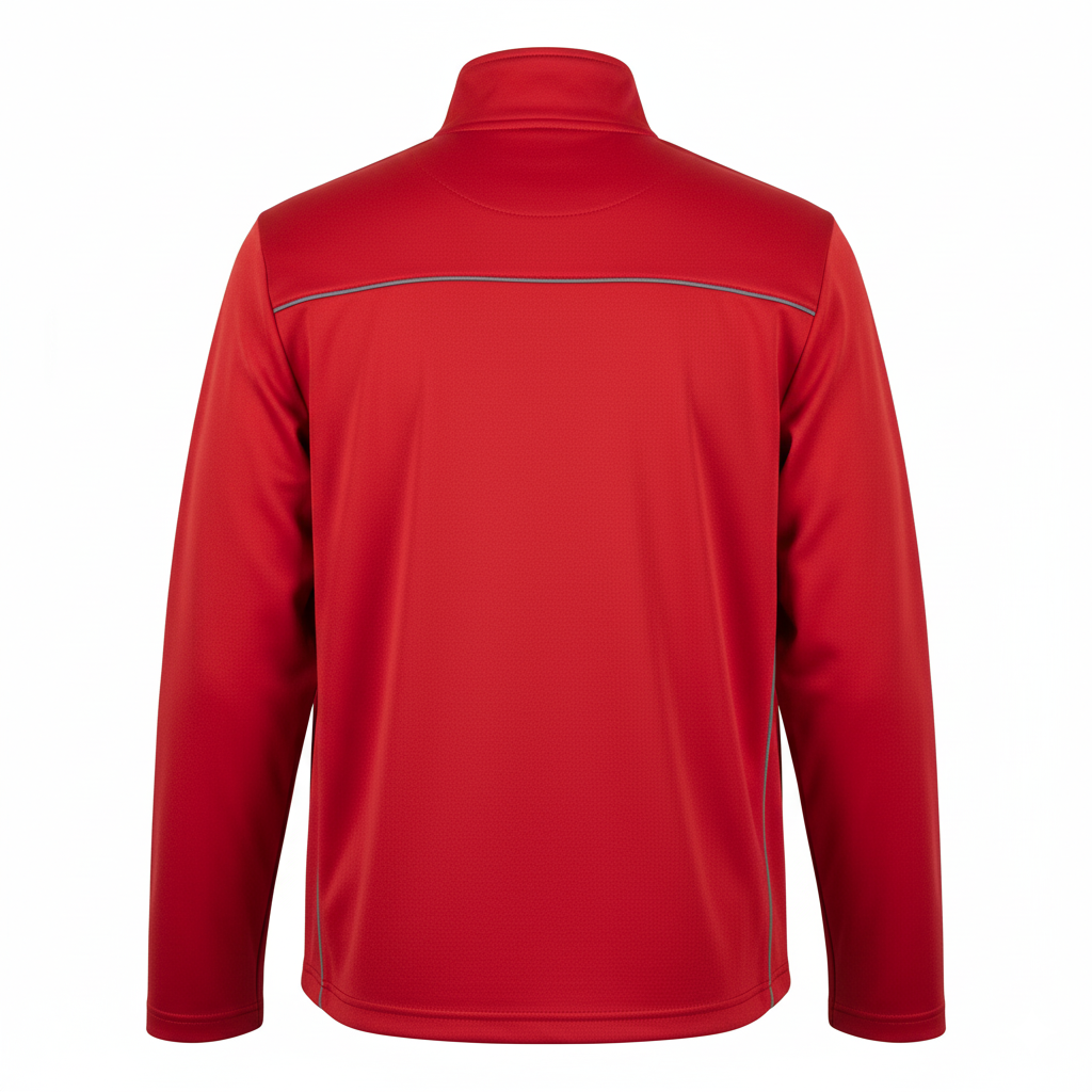 Custom Quarter Zip Batting Pullover - Back View - HAMCO Sports Inc.