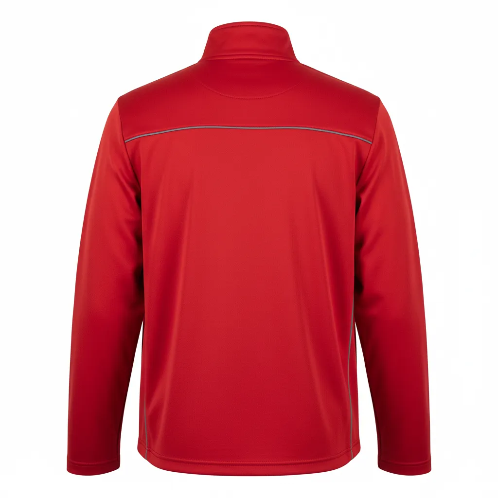 Custom Quarter Zip Batting Pullover - Back View - HAMCO