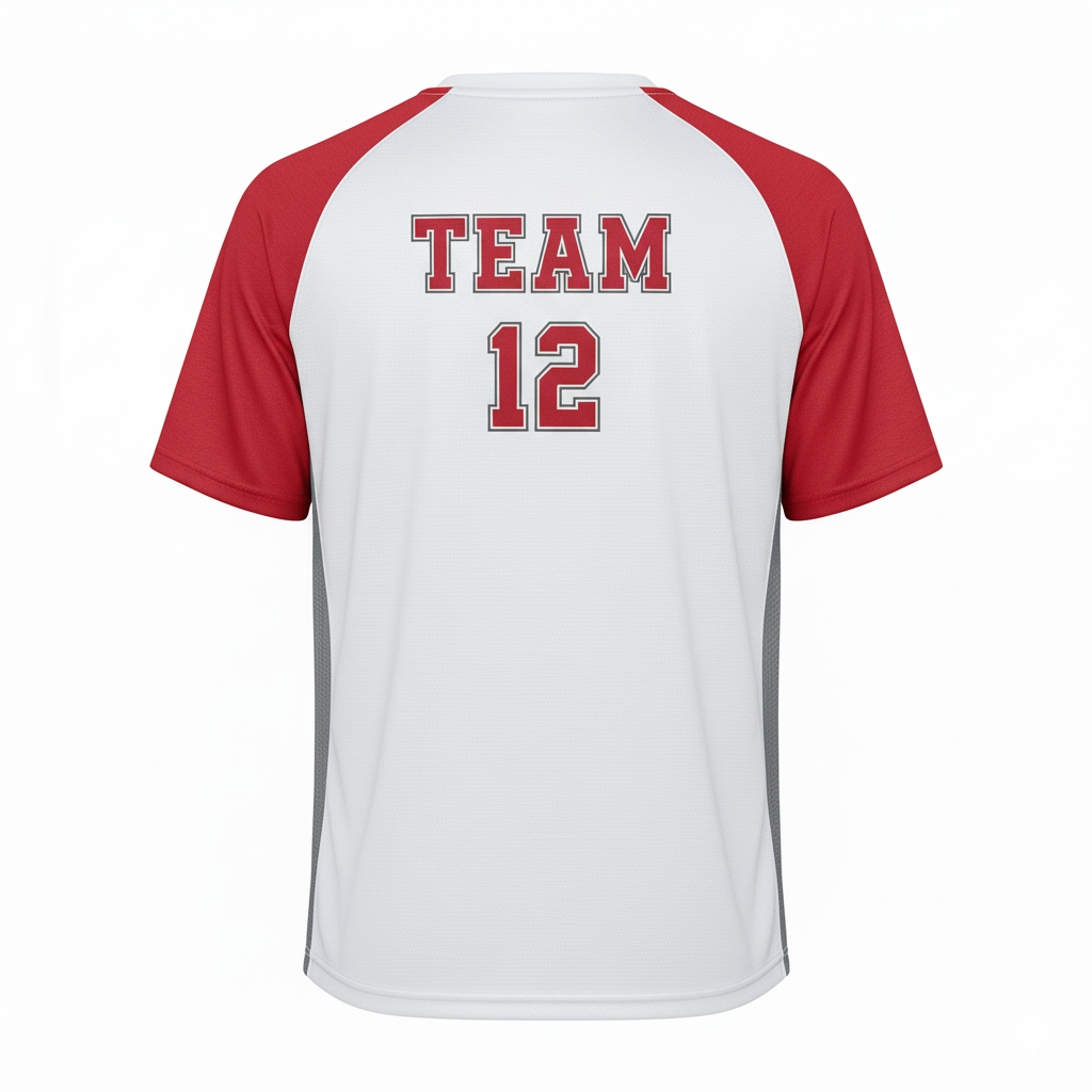 Custom Baseball Practice T-Shirt - Back View - HAMCO Sports Inc.