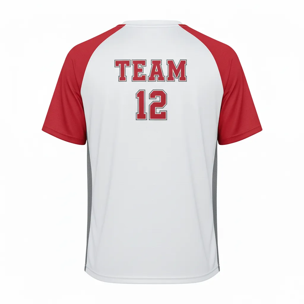 Custom Baseball Practice T-Shirt - Back View - HAMCO