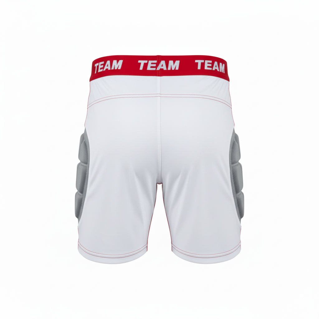 Custom Baseball Sliding Shorts - Back View - HAMCO Sports Inc.