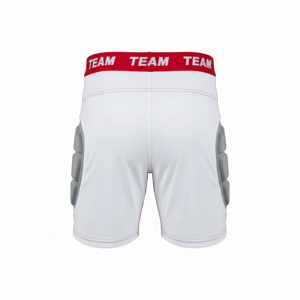 Custom Baseball Sliding Shorts - Back View - HAMCO