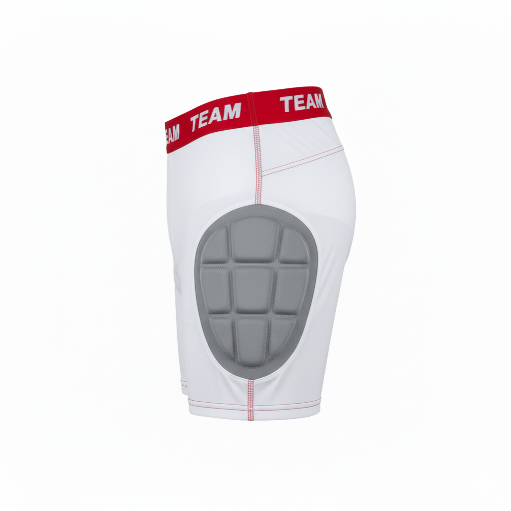Custom Baseball Sliding Shorts - Side View - HAMCO Sports Inc.