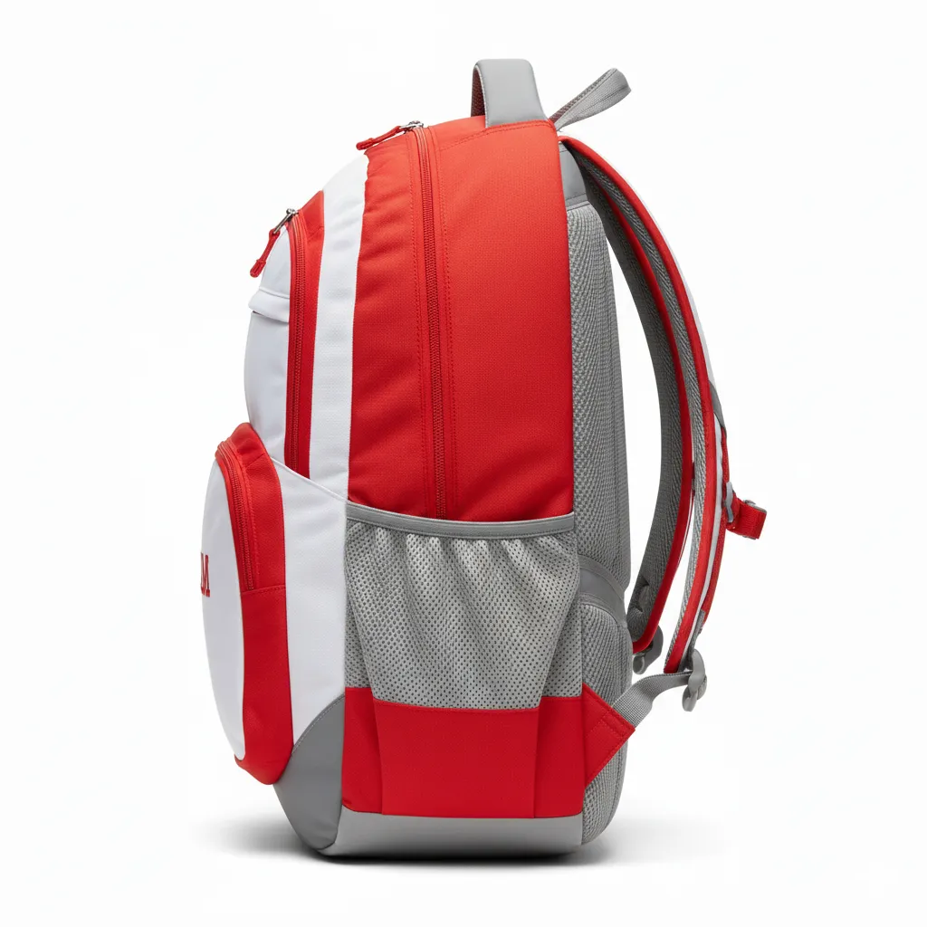 Custom Baseball Team Backpack - Side View - HAMCO