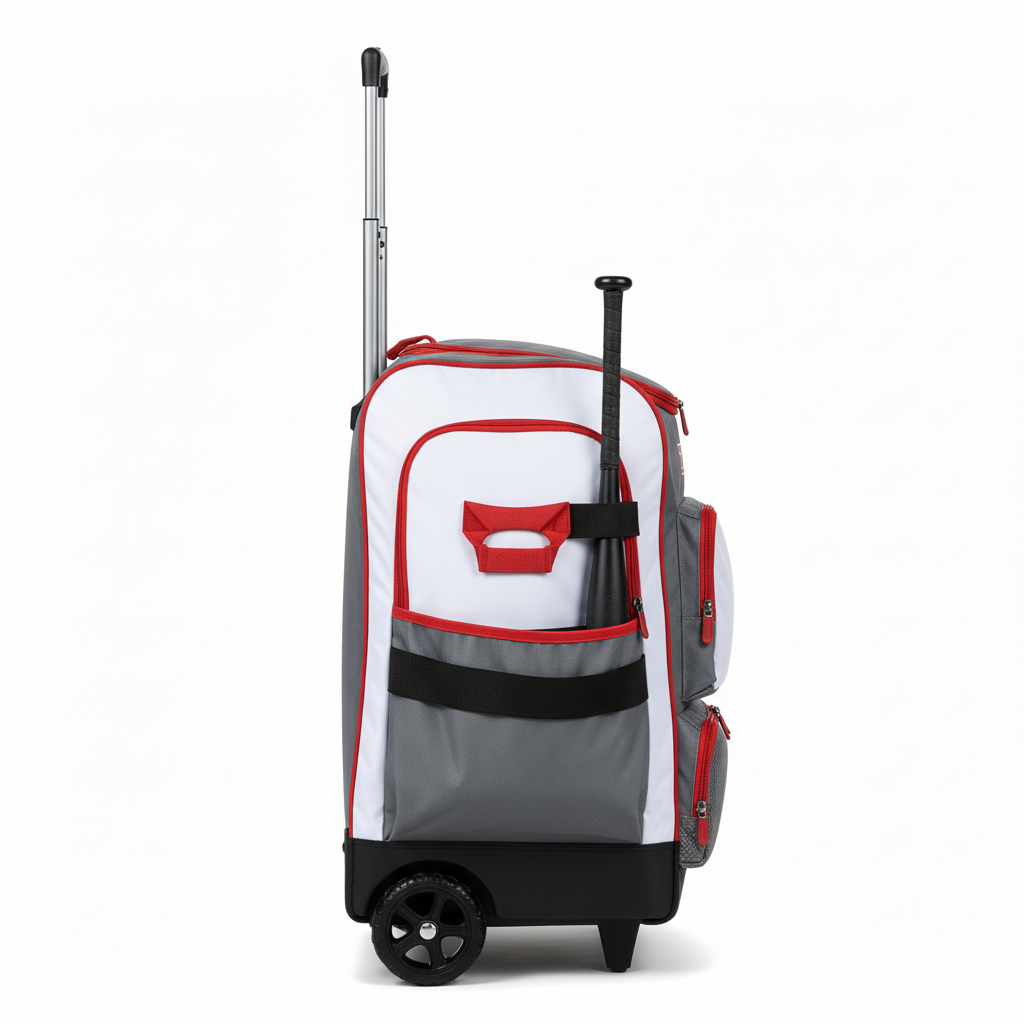 Custom Traditional Baseball Bag - Side View - HAMCO Sports Inc.