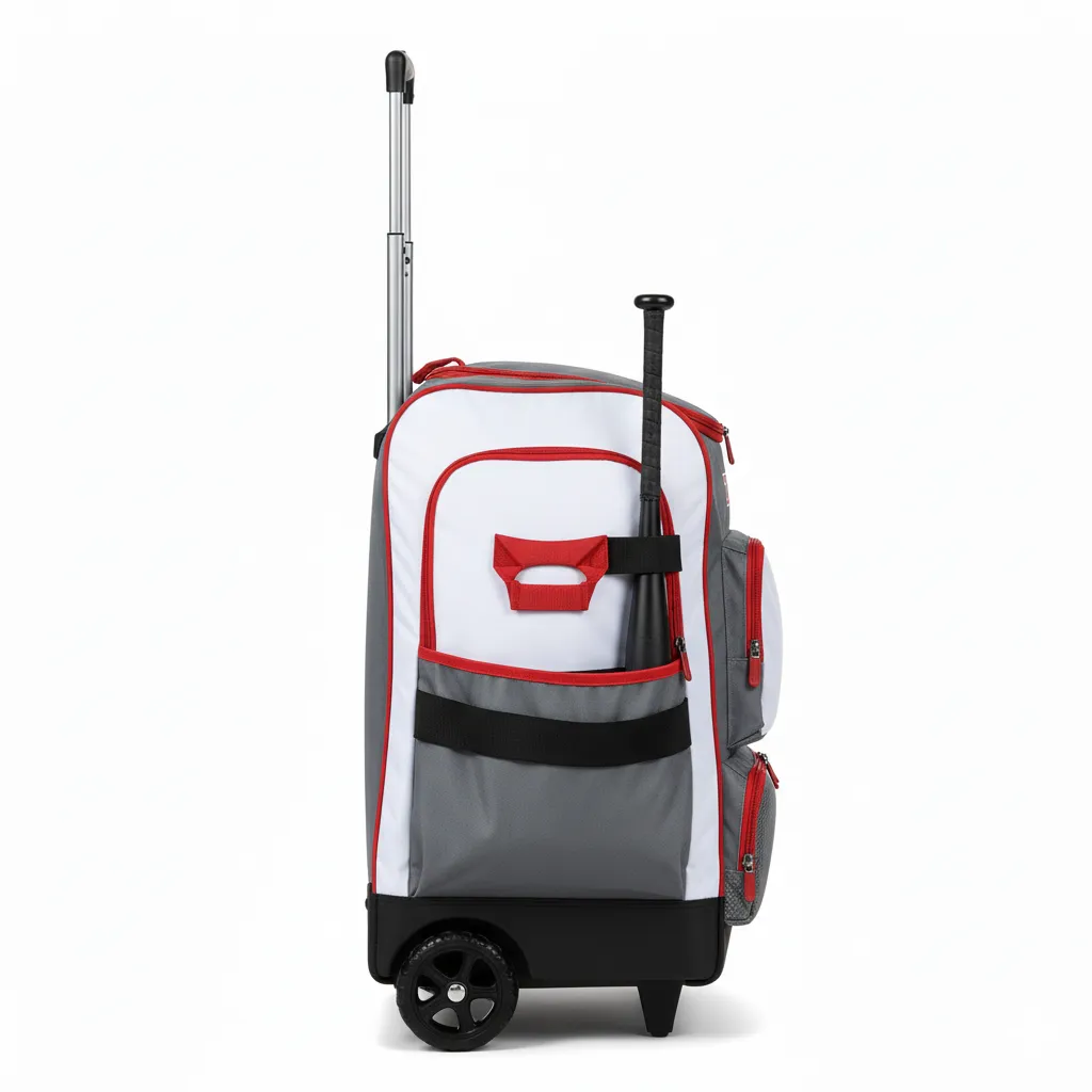 Custom Traditional Baseball Bag - Side View - HAMCO