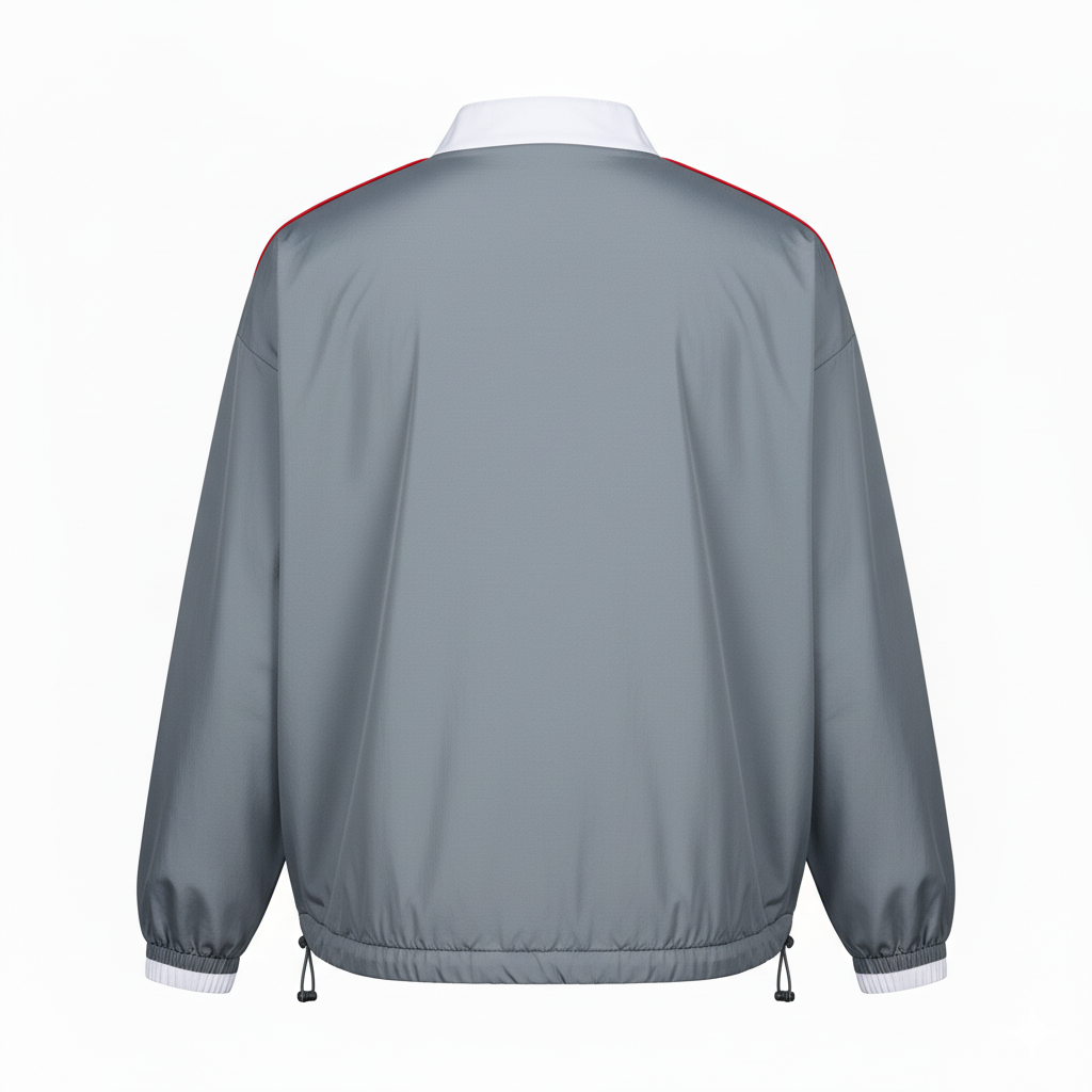 Custom Baseball Wind Shirt Pullover - Back View - HAMCO Sports Inc.