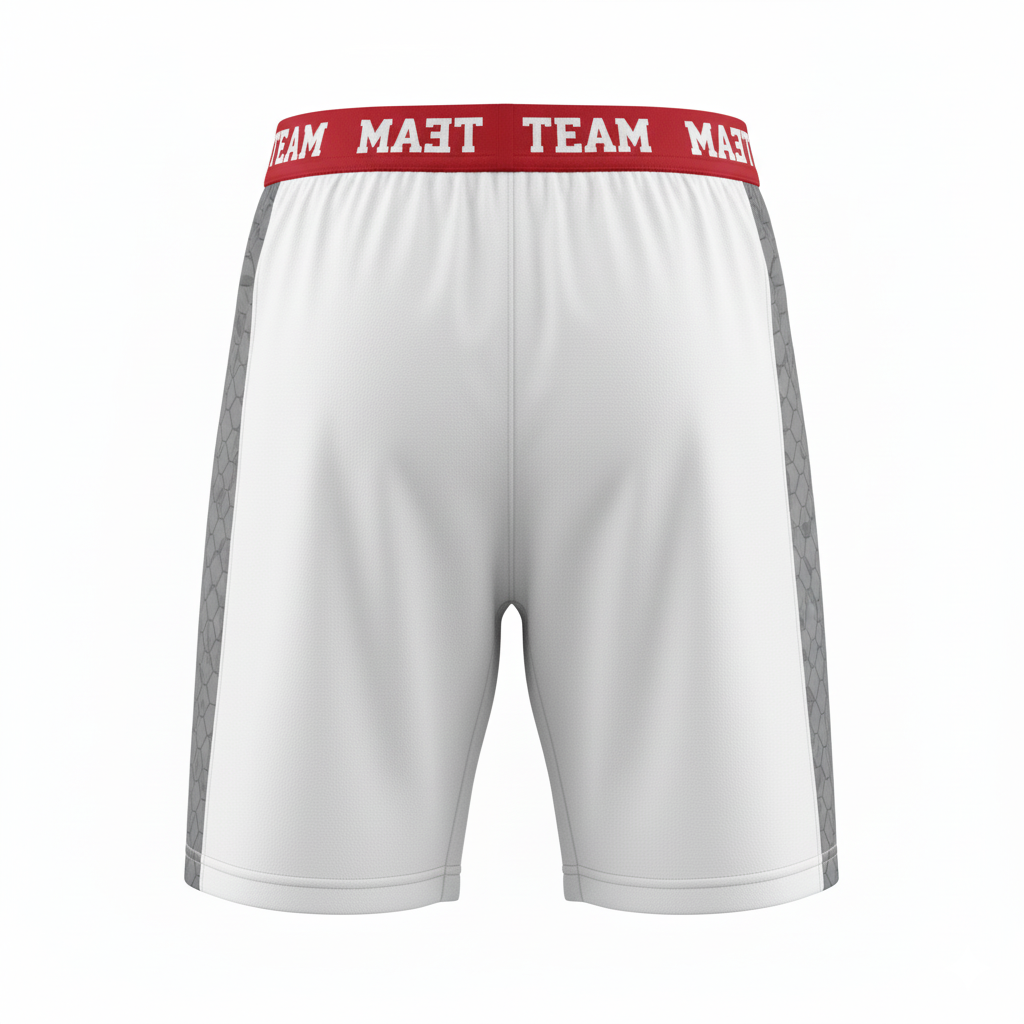 Custom Basketball Compression Shorts - Back View Design