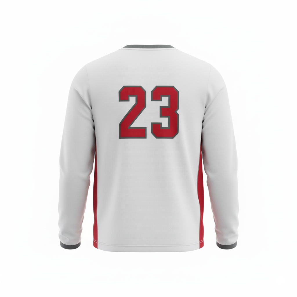Custom Basketball Shooting Shirts - Back View with Team Logo