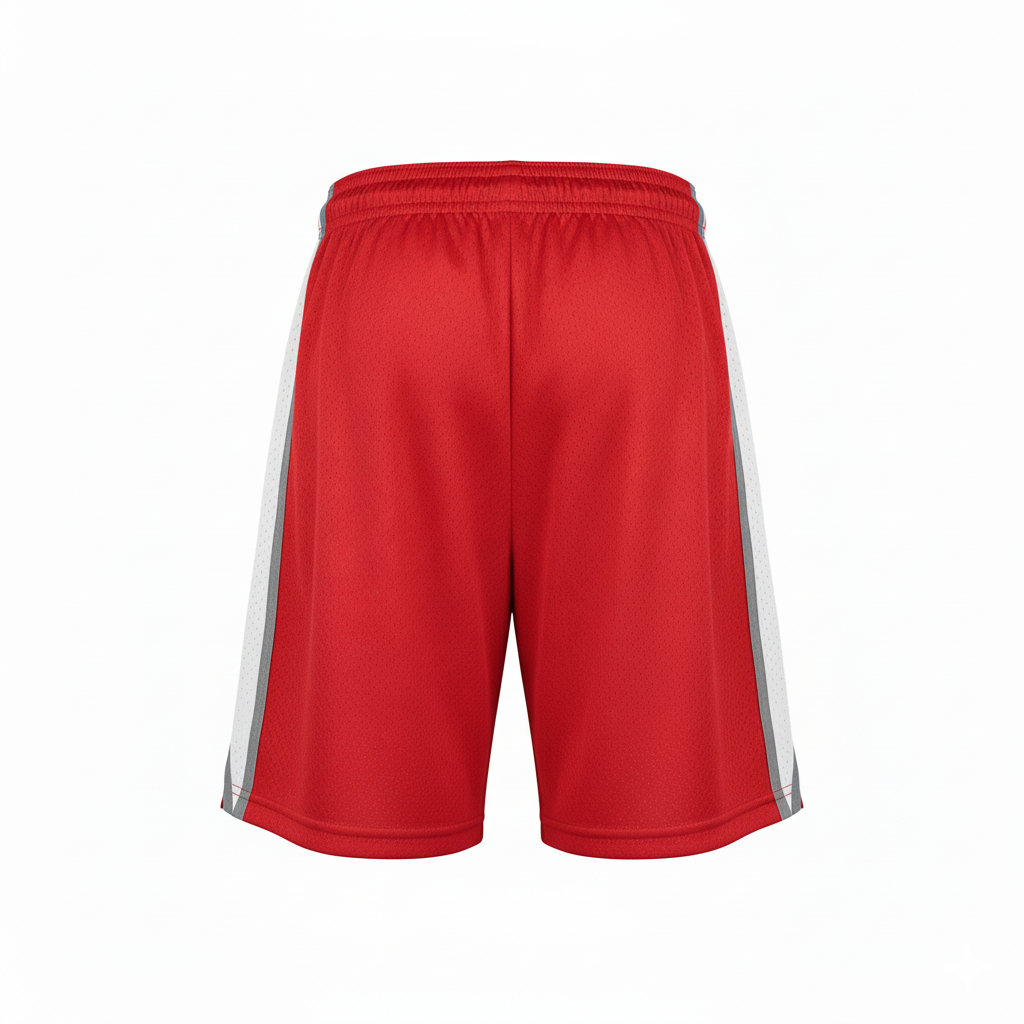 Custom Basketball Performance Shorts - Back View Design