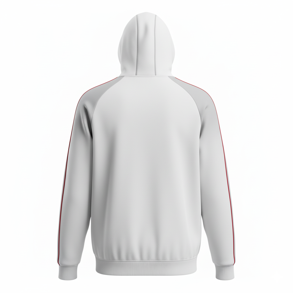 Custom Basketball Pullover Hoodies - Back View with Team Logo