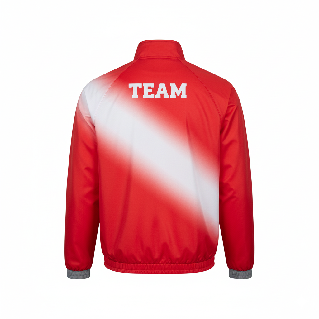 Custom Basketball Shooting Jackets - Back View with Team Logo