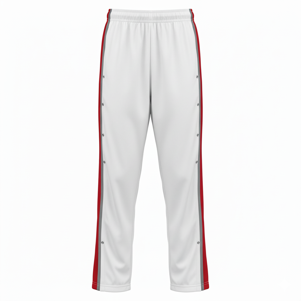 Custom Basketball Tear Away Pants - Back View - HAMCO Sports Inc.
