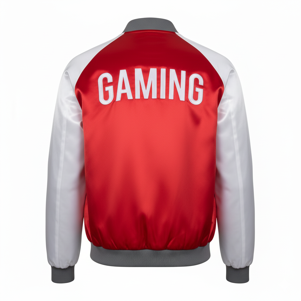Custom Esports Bomber Jackets - Back View - HAMCO Sports Inc.
