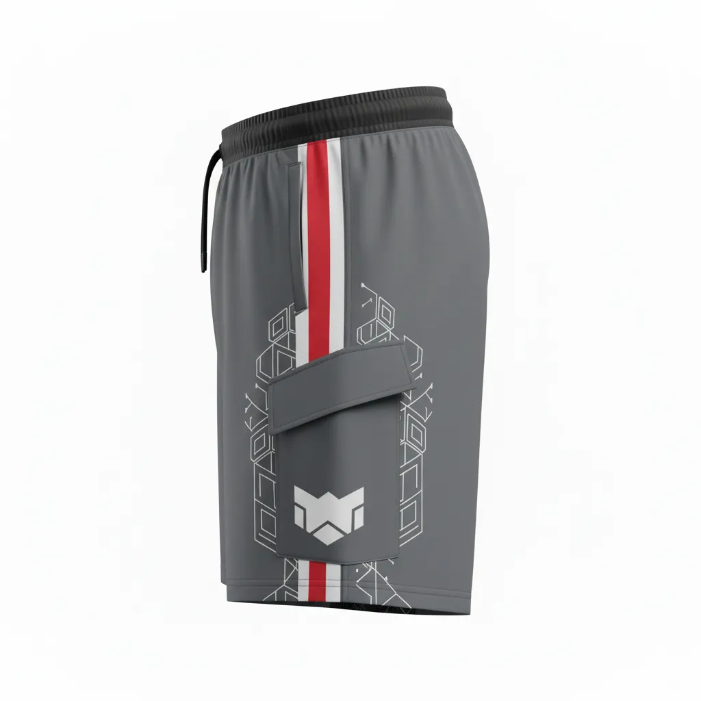 Custom Esports Shorts - Side View - HAMCO