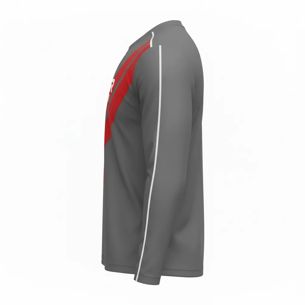 Custom Esports Long Sleeve T-Shirts - Side View - HAMCO