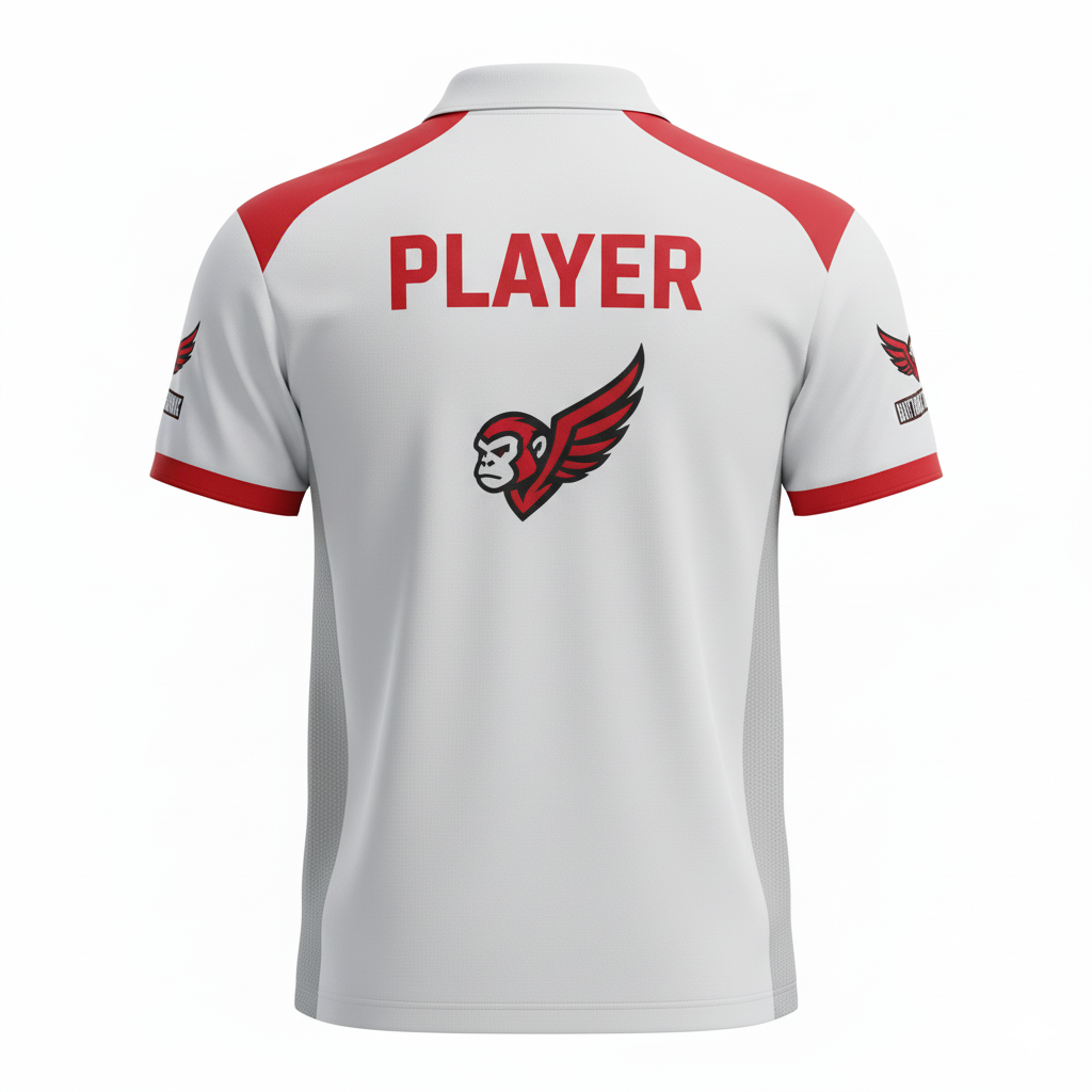 Custom Esports Classic Polo Shirts - Back View - HAMCO Sports Inc.