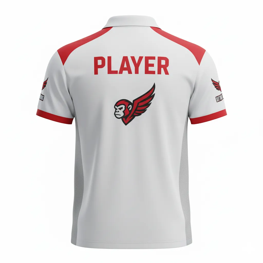 Custom Esports Classic Polo Shirts - Back View - HAMCO