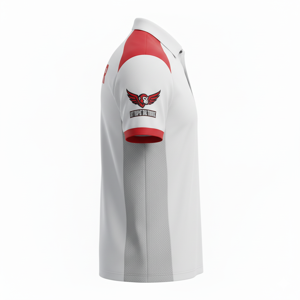 Custom Esports Classic Polo Shirts - Side View - HAMCO Sports Inc.