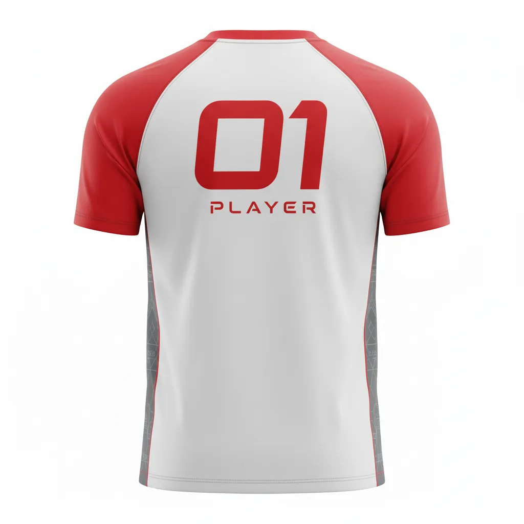 Custom Short Sleeve Esports Jerseys - Back View - HAMCO
