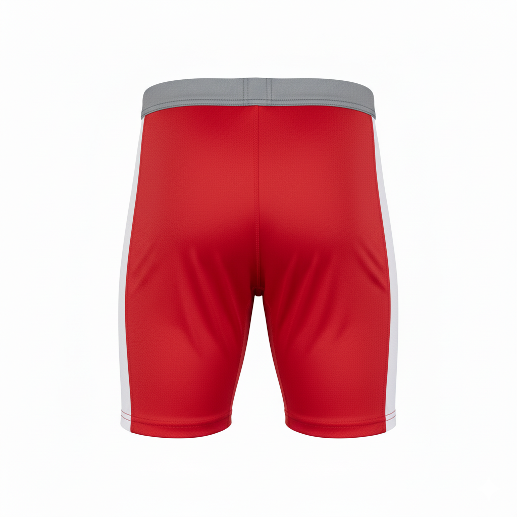Custom 7v7 Flag Football Compression Shorts - Back View - HAMCO Sports Inc.
