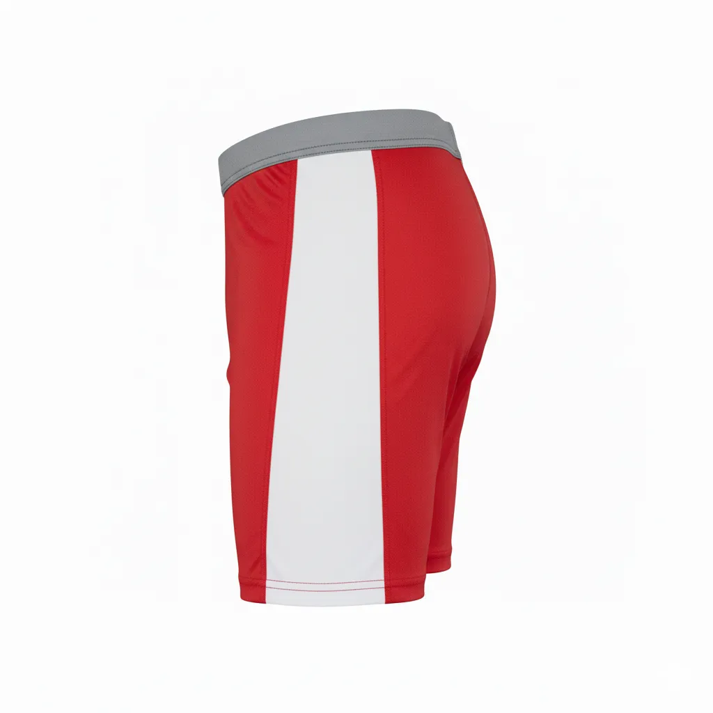 Custom 7v7 Flag Football Compression Shorts - Side View - HAMCO