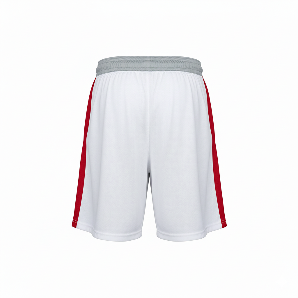 Custom Flag Football Athletic Shorts - Back View - HAMCO Sports Inc.