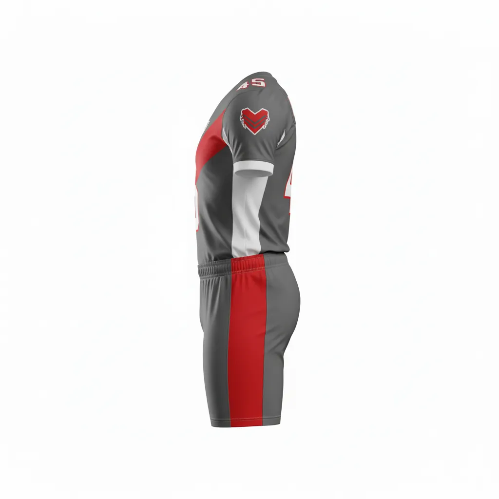 Custom Flag Football Compression Uniforms - Side View - HAMCO