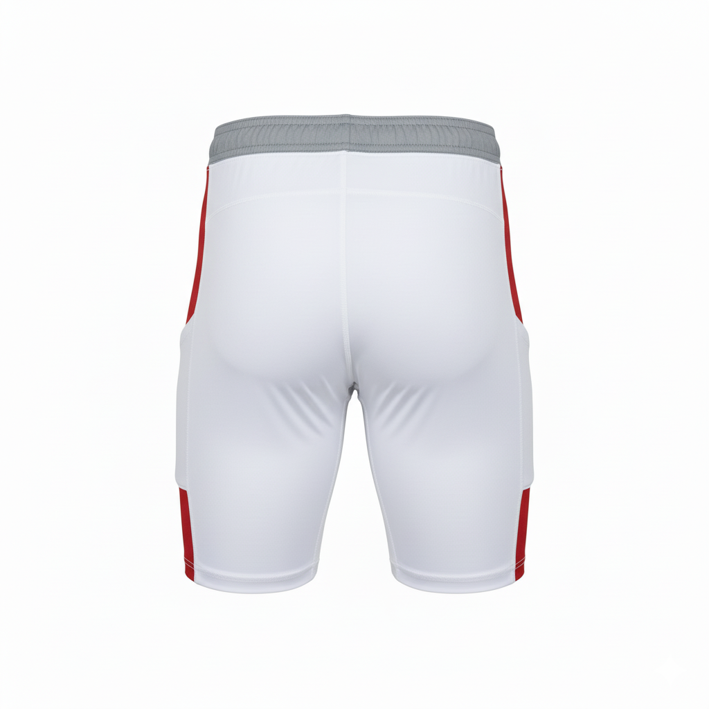 Custom Flag Football Compression Shorts - Back View - HAMCO Sports Inc.