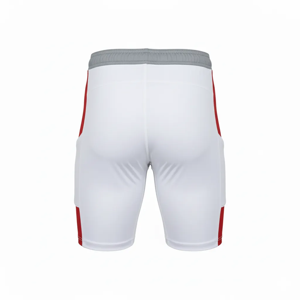 Custom Flag Football Compression Shorts - Back View - HAMCO