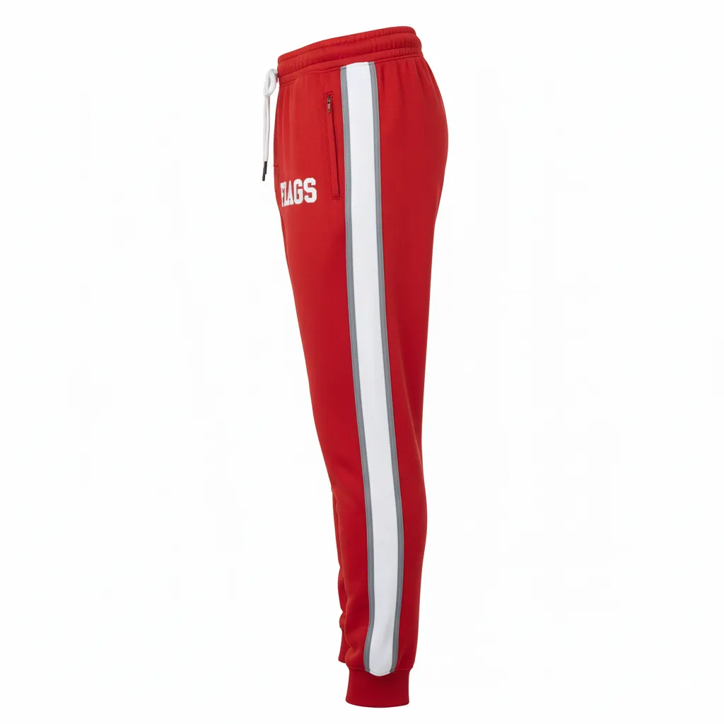 Custom Flag Football Jogger Pants - Back View - HAMCO