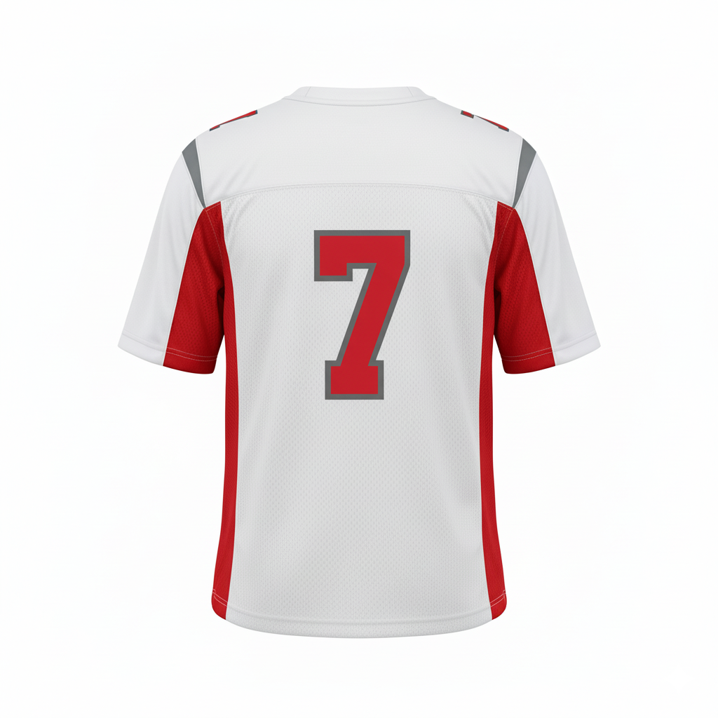 Custom Flag Football Practice Jerseys - Back View - HAMCO Sports Inc.