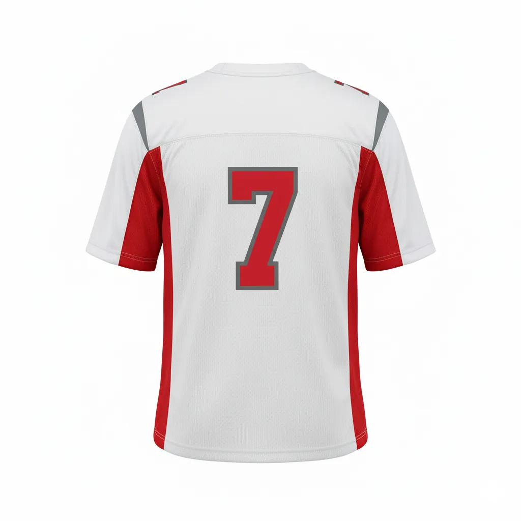 Custom Flag Football Practice Jerseys - Back View - HAMCO